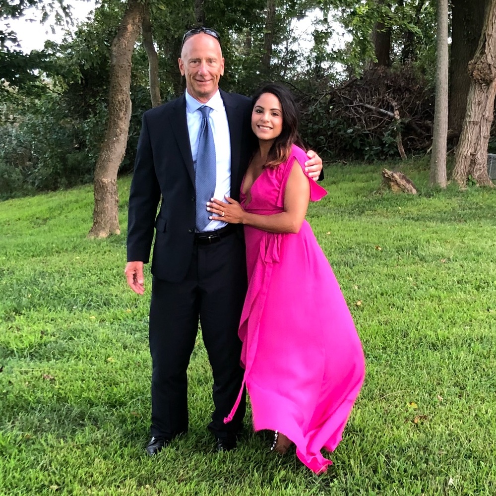 Magic moment magenta wrap maxi dress